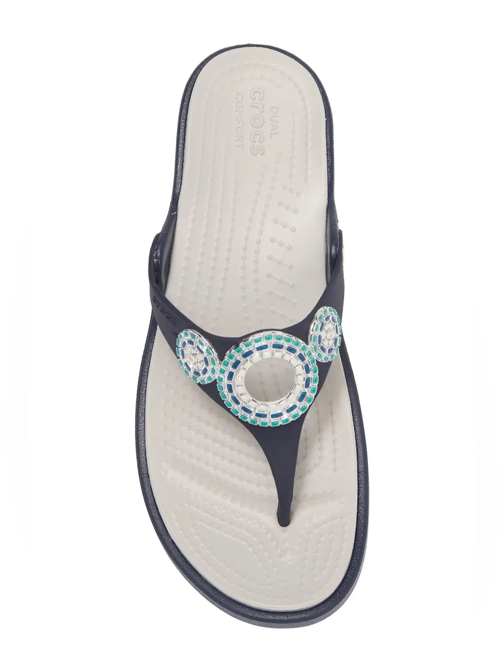 😎 Crocs Sanrah Diamonte flip sandals